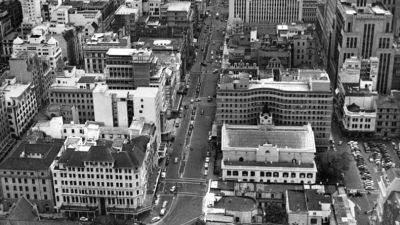 looking down adderley street