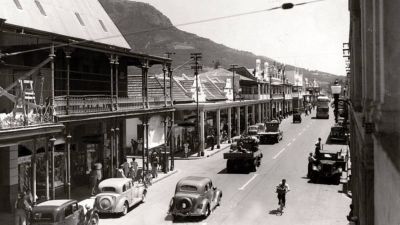 Main Road in Claremont in the 1940s