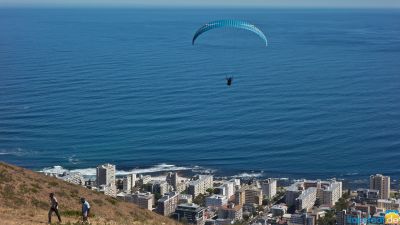 Paraglider over Sea Point